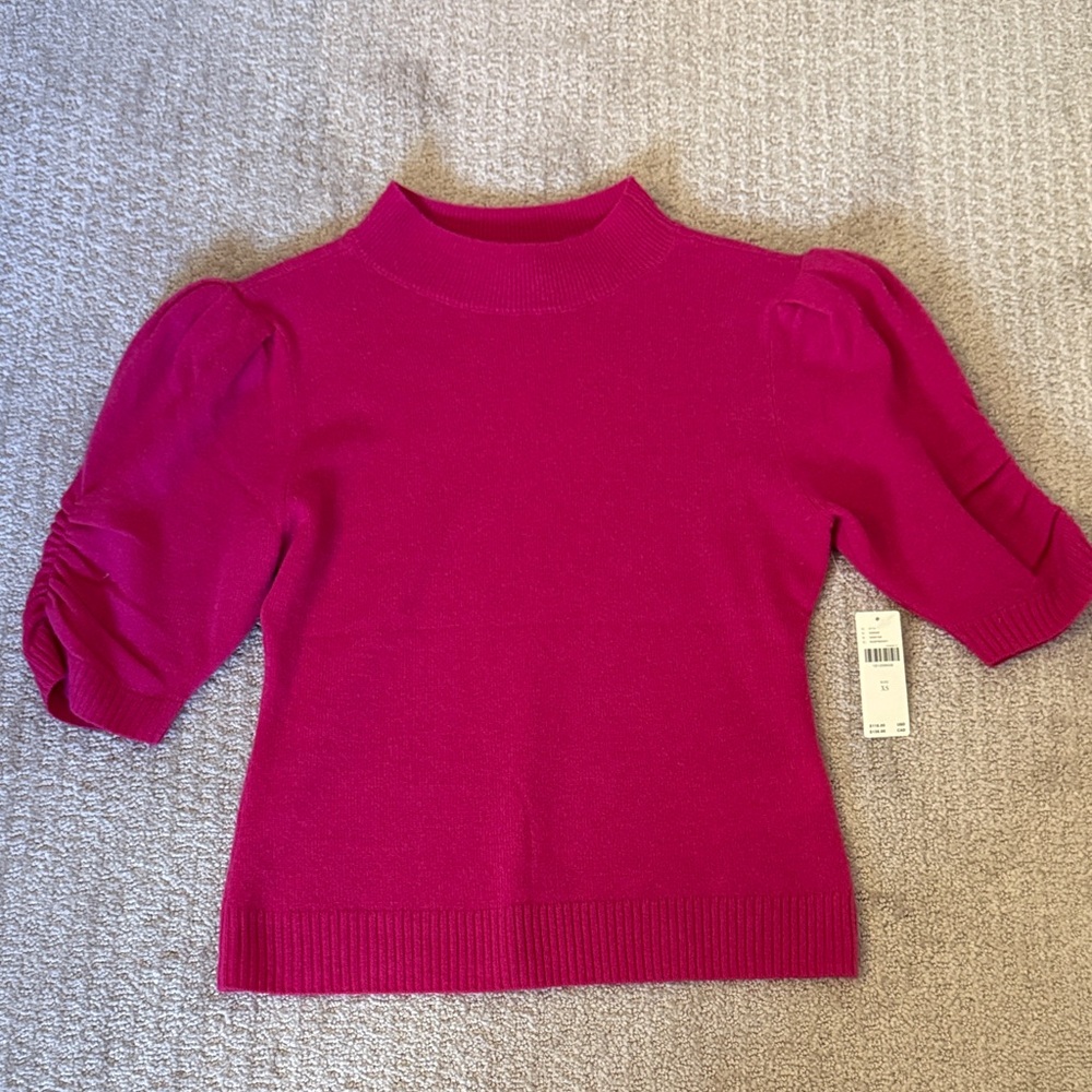 NEW Anthropologie Raspberry Sweater - Picture 2 of 6